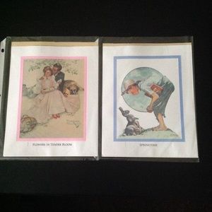Two 8x10 Norman Rockwell Prints